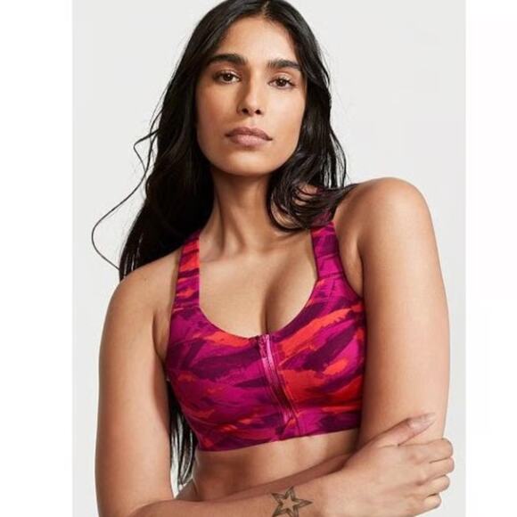Victoria Secret PRINT  Knockout High Impact Front-Close Sports Bra sIze 38DDD - Picture 9 of 9